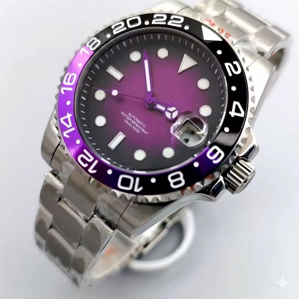 The Midnight Purple Automatic Sports Watch – 40mm