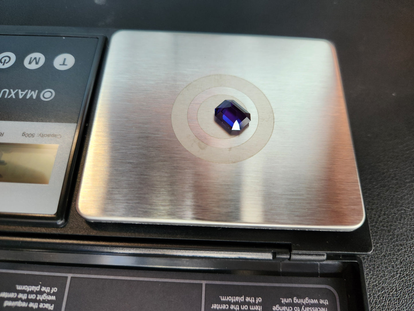 Ships from the USA Lab Created Alexandrite Purple 12 x 10 Gemstone very beautiful 3.70 .ct weight