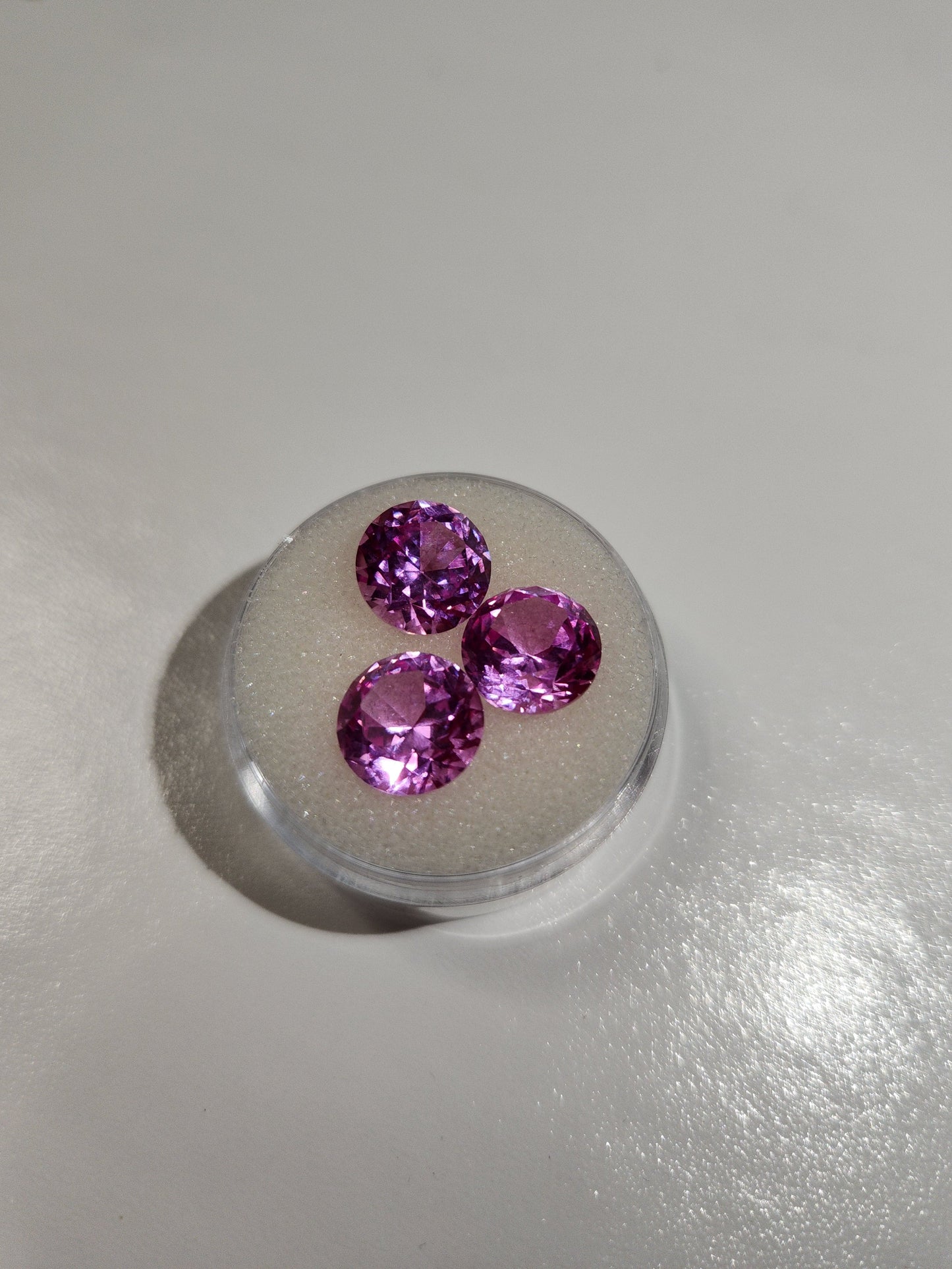 Beautiful Synthetic Pink Amethyst Loose Gemstone Lot (#168)