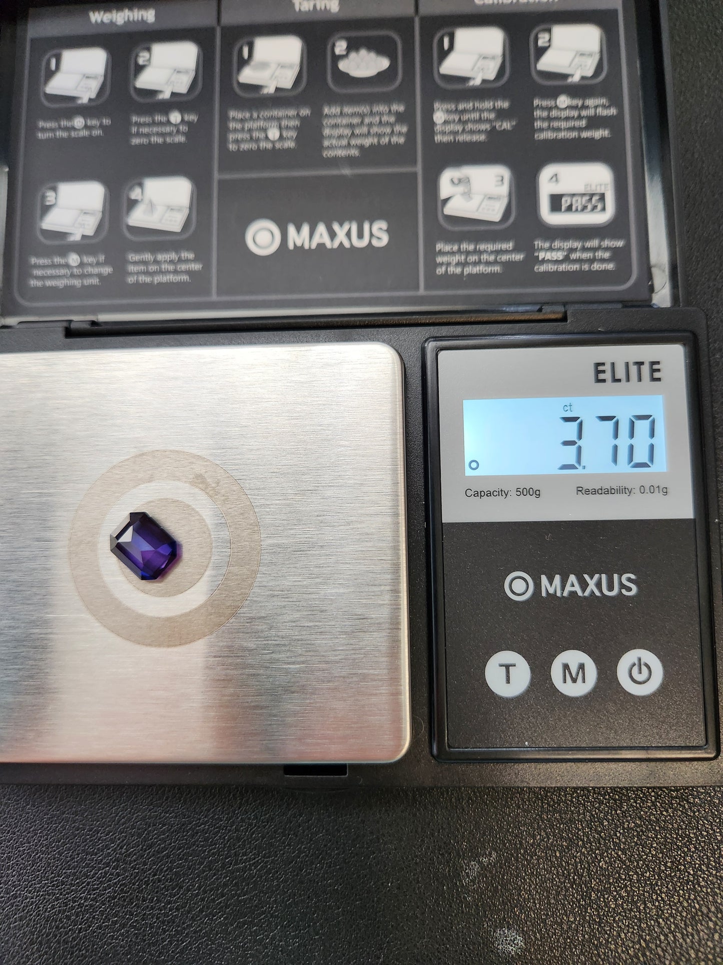 Ships from the USA Lab Created Alexandrite Purple 12 x 10 Gemstone very beautiful 3.70 .ct weight
