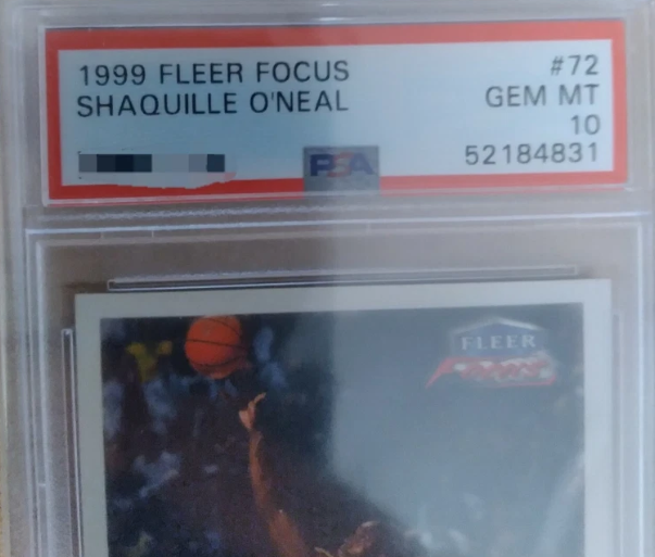SHAQ 1999 PSA 10 FLEER FOCUS #72 SHAQUILLE ONEAL GRADED PERFECT MINT GEM
