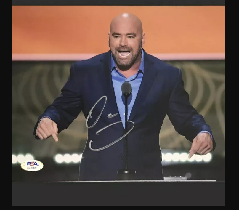 Dana White Signed Autographed UFC Fighting 8x10 Photo PSA/DNA